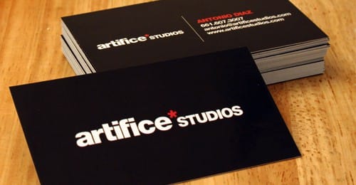 Artifice Studios Business Card