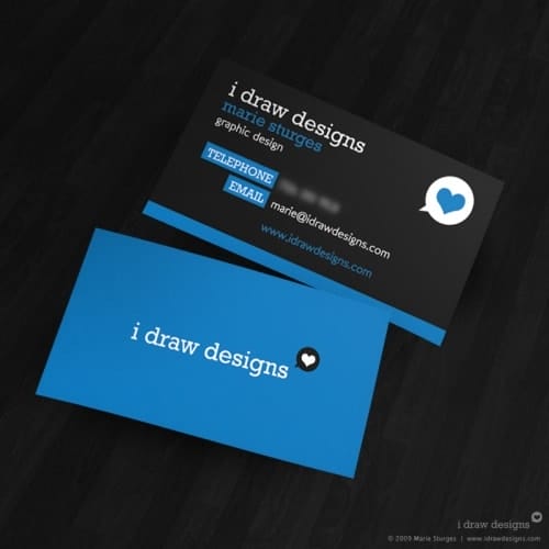 I Draw Designs Business Card