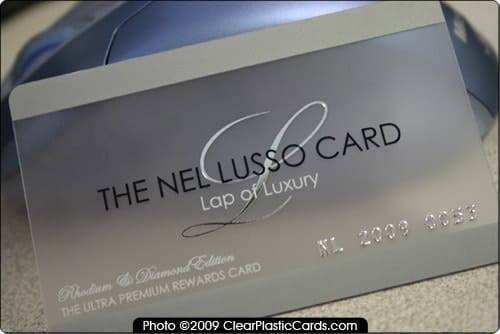 Luxury Frosted Plastic Card
