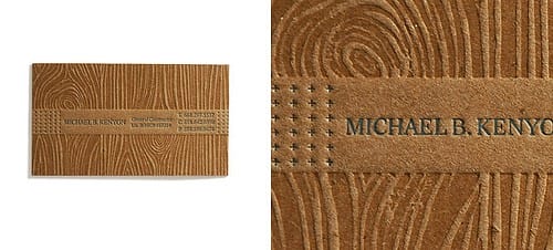 Wood Grain Business Card