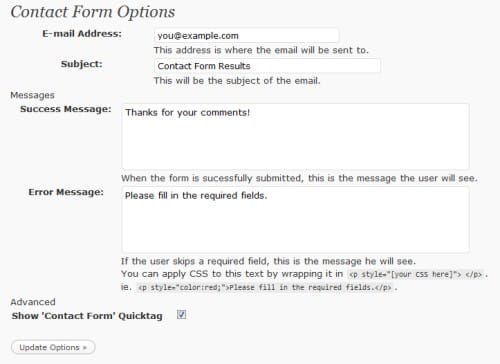 WP Contact Form